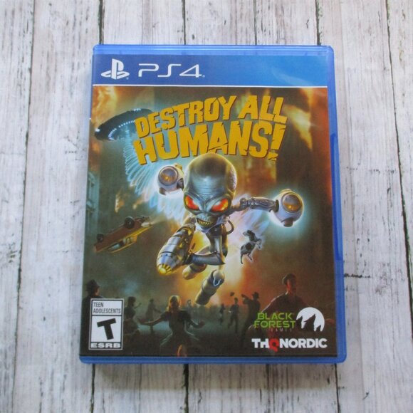 Destroy All Humans! Playstation PS4 Video Game Disc and Case - Picture 1 of 4